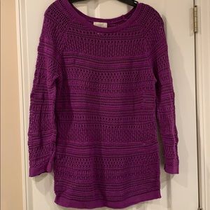 LOFT medium purple sweater